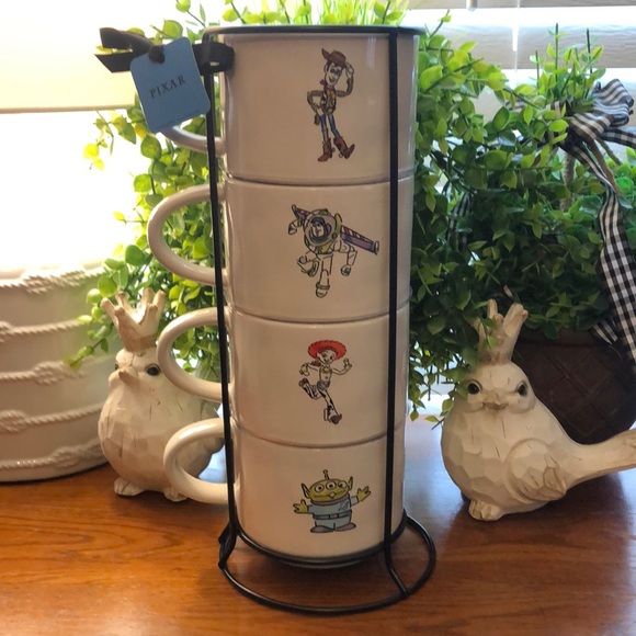 Rae Dunn Toy Story stacking mugs - Picture 1 of 8